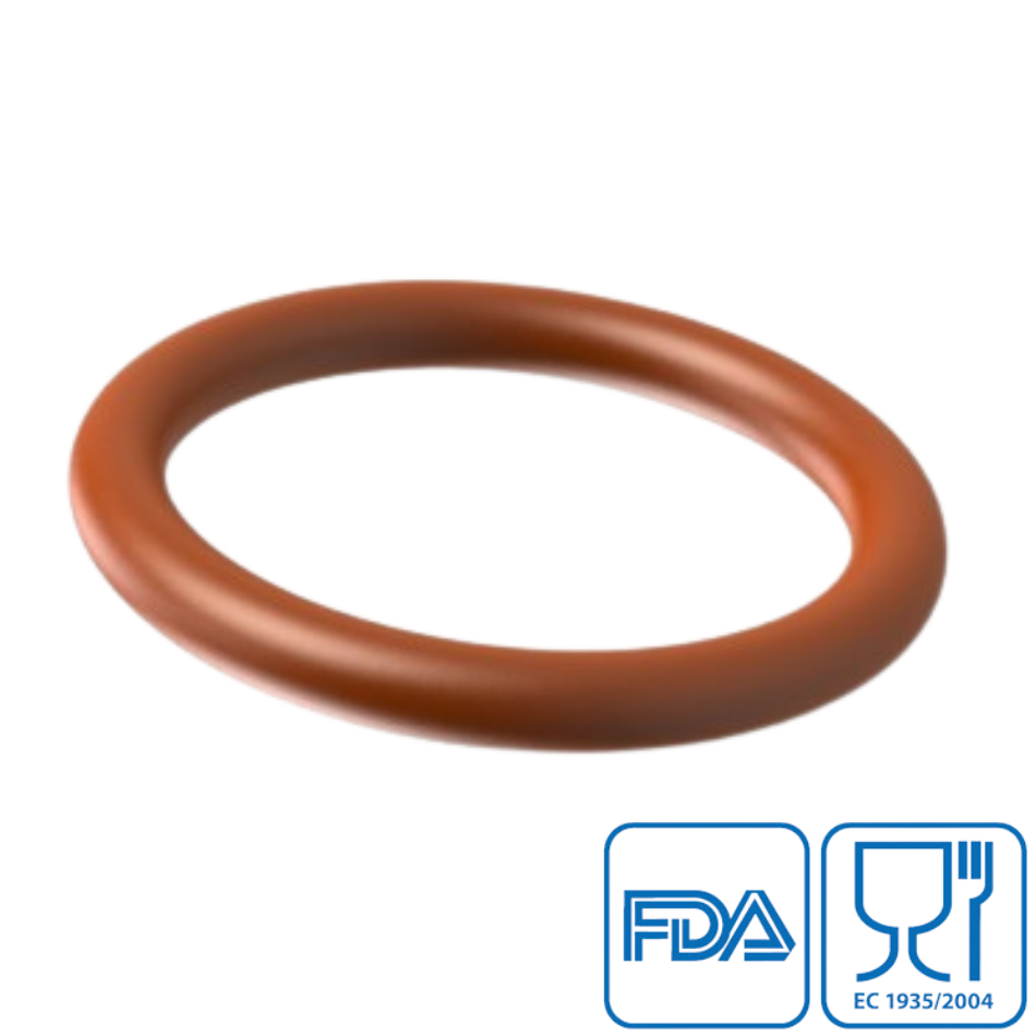 VMQ - MVQ - Sillicone - 70 Shore A - Rosso - FDA