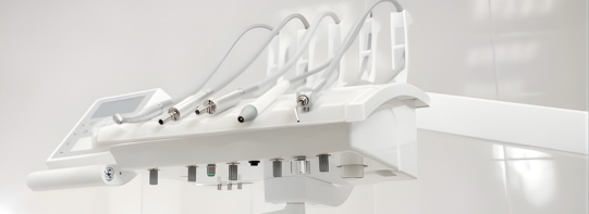 O-rings in the control block of a dental unit