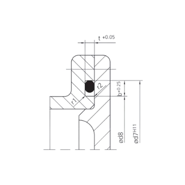 O-ring Groove - Static - Axial Compression