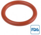 O-ring 33 x 1.5 - Silicone - VMQ - MVQ - 70 Shore A - Red product image