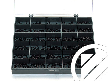 Scatole O-ring - Type C - NBR - Nitrile - 90 Shore A - Black - ORS195912