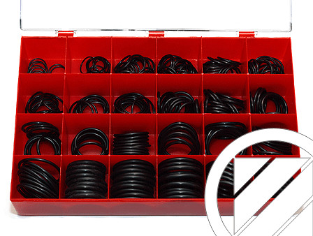 Set di Anelli - Type B - EPDM - 72 Shore A - Nero - ORS195900