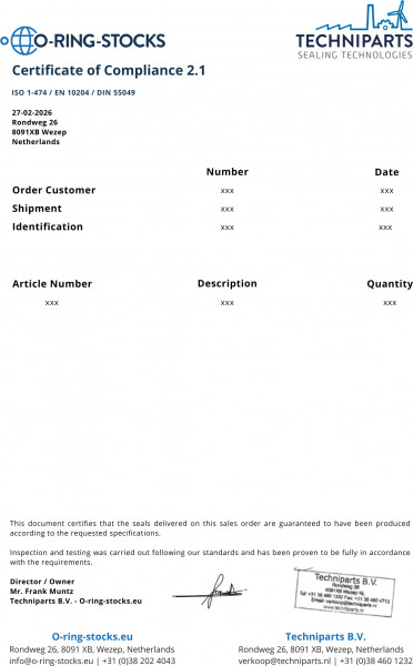 CoC Certificate - ORS191932